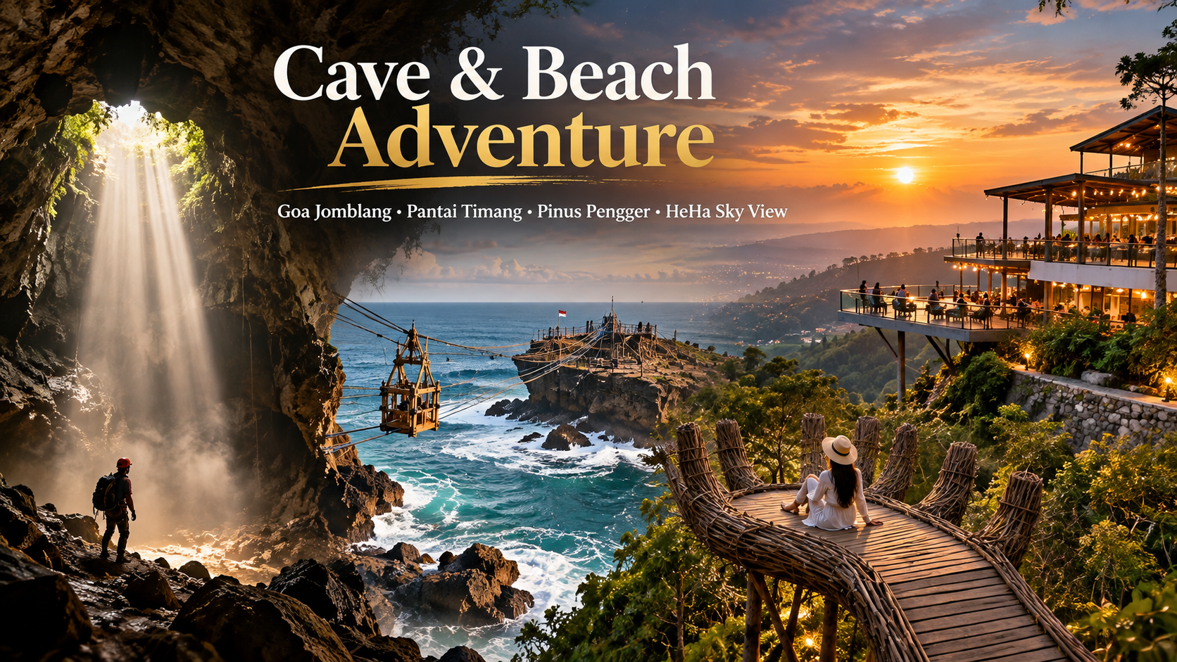 Paket Petualangan Goa & Pantai di Gunungkidul